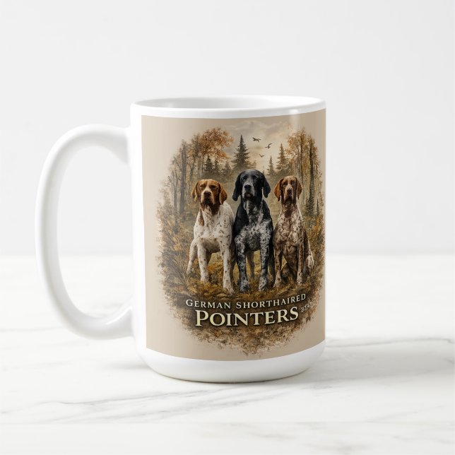 Tysk korthårig pointer kaffemugg (Vänster)