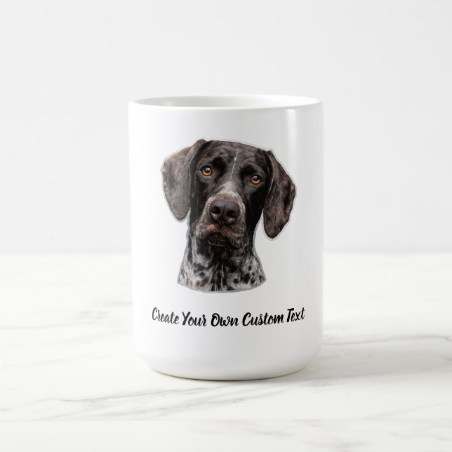 Tysk Korthårig Pointer Skapa Din Egen Text Kaffemugg (Center)