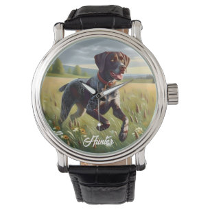 Tysk Korthårig Pointer som springer Armbandsur