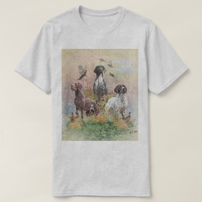 Tysk korthårig pointer t shirt (Design framsida)