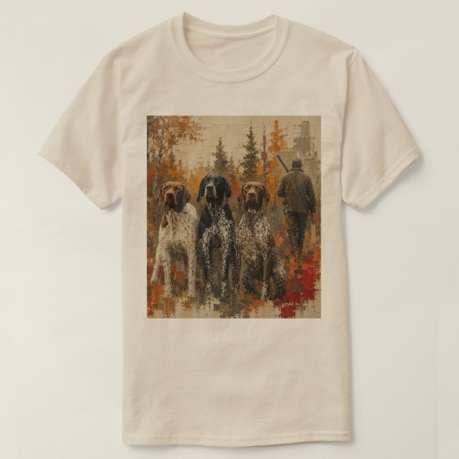 Tysk korthårig pointer t shirt (Design framsida)