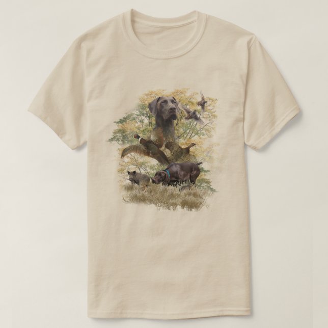 Tysk korthårig pointer t shirt (Design framsida)