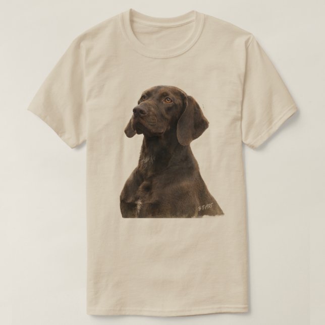 Tysk korthårig pointer t shirt (Design framsida)