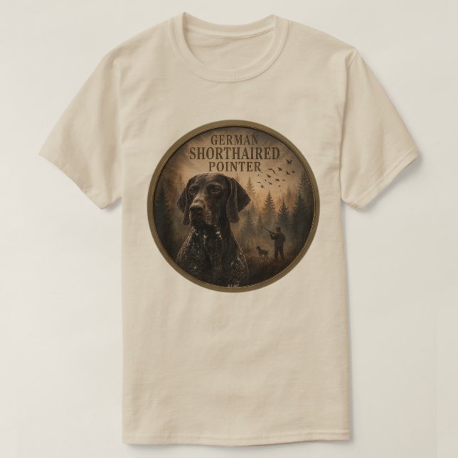 Tysk korthårig pointer t shirt (Design framsida)