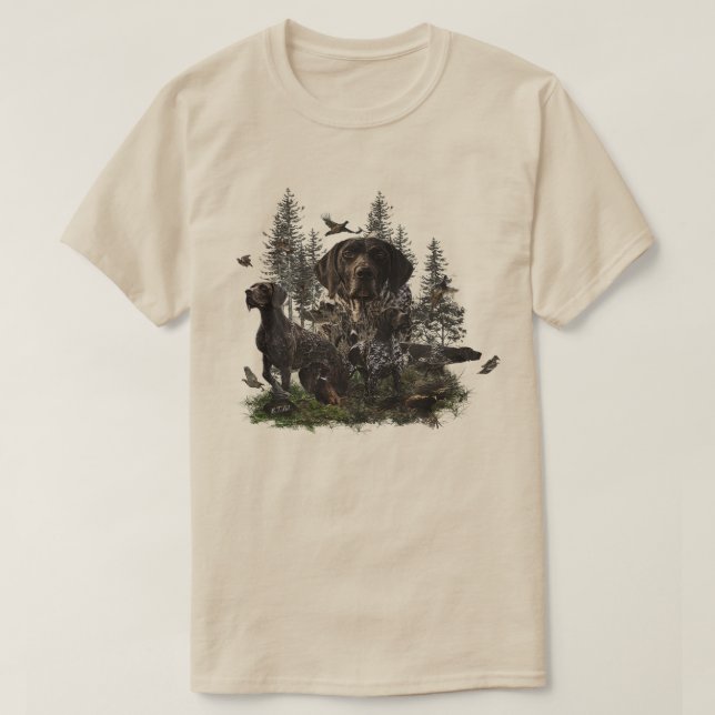 Tysk korthårig pointer t shirt (Design framsida)