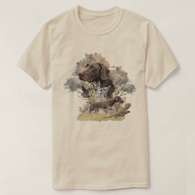 Tysk korthårig pointer t shirt (Design framsida)