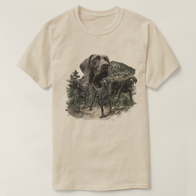 Tysk korthårig pointer t shirt (Design framsida)