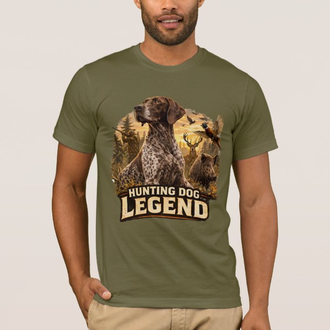 Tysk korthårig pointer t shirt (Framsida)