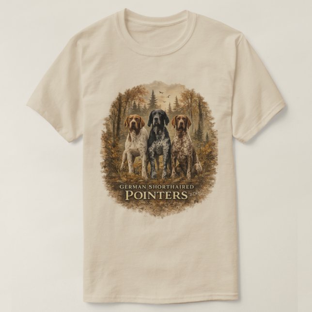 Tysk korthårig pointer t shirt (Design framsida)