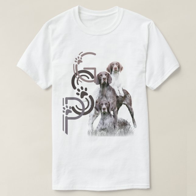 Tysk korthårig pointer t shirt (Design framsida)