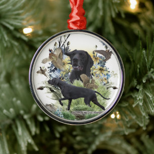 Tysk korthårig stående pointer GSP Metall Ornamen Julgransprydnad Metall