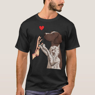 Tysk korthårig stövare Kärlek GSP Hund Mamma Flick T Shirt