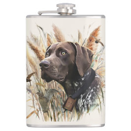 Tysk kortherad-pekare fickplunta