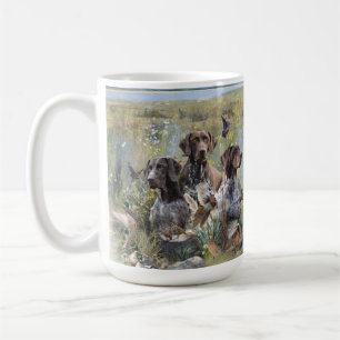 Tysk kortherad-pekare kaffemugg