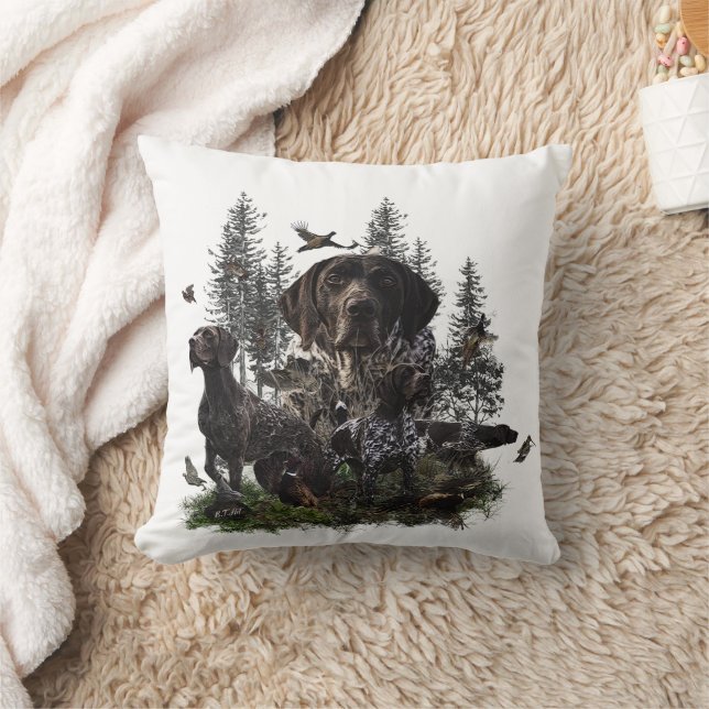 Tysk kortherad-pekare kudde (Filt)