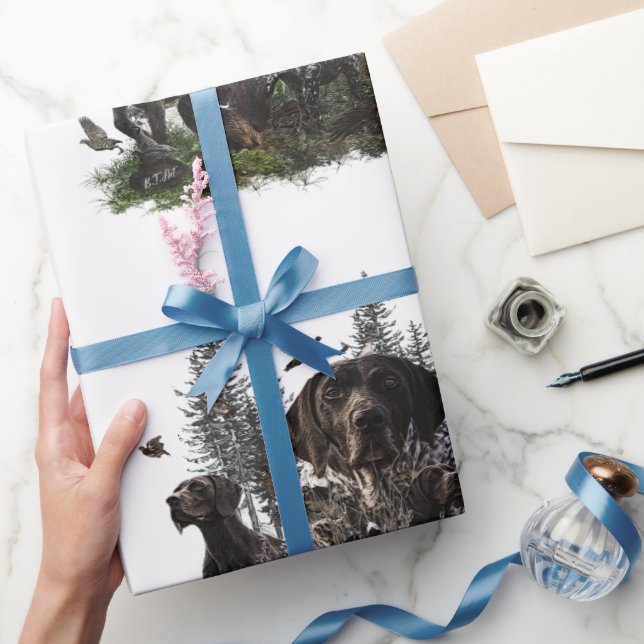 Tysk kortherad-pekare presentpapper (Gifting)