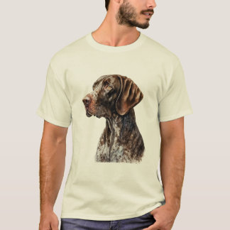Tysk kortherad-pekare t shirt