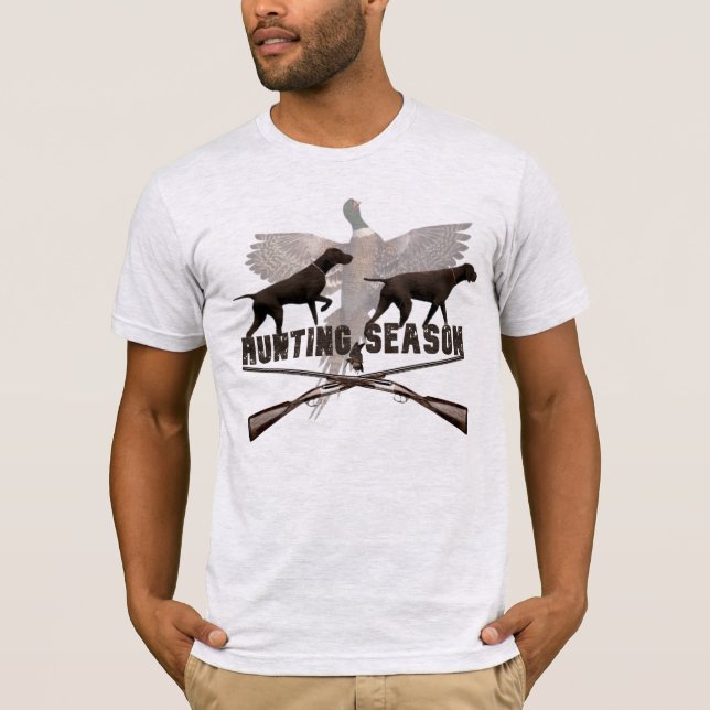 Tysk kortherad Pointer,kurzhaar, teaterpost T Shirt (Framsida)