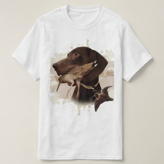 Tysk kortherad Pointer,kurzhaar, teaterpost T Shirt (Design framsida)