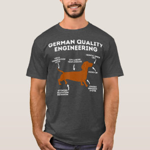 Tysk kvalitetstekniker Dachshund Älskare Hund T Shirt