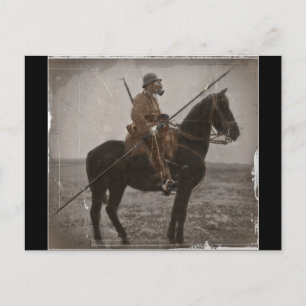Tysk lancer on Horseback Vykort