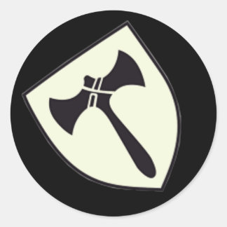 Tysk logotyp för luftvapnet Luftwaffe emblem Runt Klistermärke