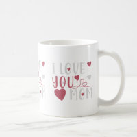 Tysk Mamma Rosa Typografi Hundälskare Kaffe Mugg