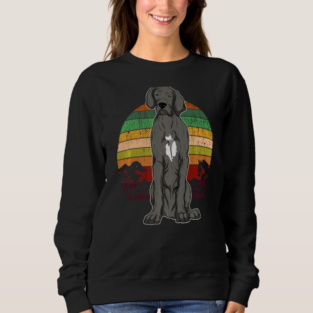 Tysk Mastiff Great dane Sunset T Shirt (Framsida)