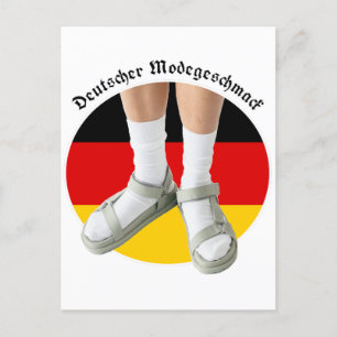 Tysk Mode Taste White Sock Sandals Stereotype Vykort
