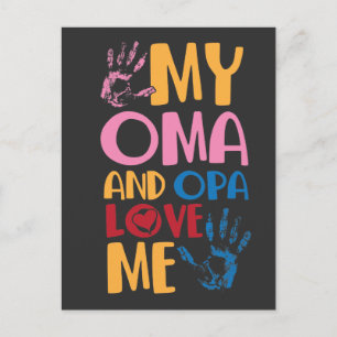 Tysk mordotter Oma och Opa Kärlek Me Vykort