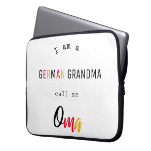 Tysk mormor / Oma elektronikväska Laptop Fodral