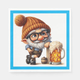 Tysk Oktoberfest Öl Tomte Pappersservett