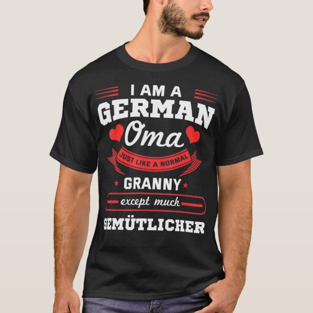 Tysk Oma Grandmor Granny Tyskland Grandma T Shirt (Framsida)