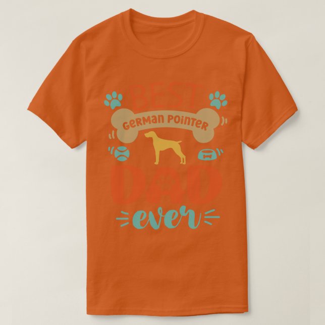 Tysk pekare Hund Pappa T Shirt (Design framsida)