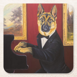 Tysk pianoWaltz för herde   Underlägg Papper Kvadrat