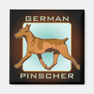 Tysk Pinscher Badge, ruta Magnet