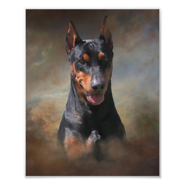 Tysk Pinscher Fototryck (Framsidan)