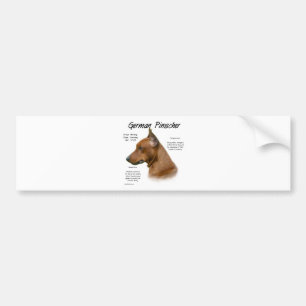 Tysk Pinscher-historikdesign Bildekal