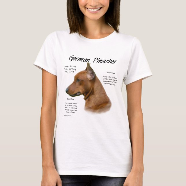 Tysk Pinscher-historikdesign T-shirt (Framsida)