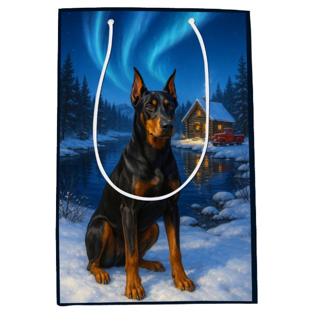 Tysk Pinscher Julkort (Framsidan)