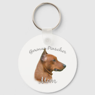 Tysk Pinscher Mamma 2 Nyckelring