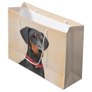 Tysk Pinscher Painting Original Animal Art Art