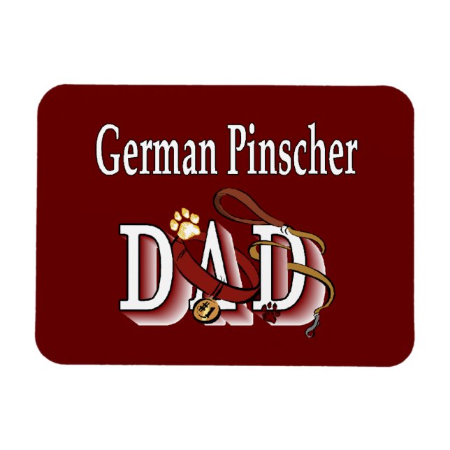 Tysk Pinscher Pappa Magnet (Horisontell)