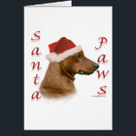 Tysk Pinscher Santa Tassar Hälsningskort<br><div class="desc">Din favoritjultomte hund spelar Jultomten ~ eller Santa Tassar. Den här roligten av AKC hund aveln, Wire German Pinscher, gör en unik julklapp på ett t-shirt, prydnadsbrev, hälsningskort, mugg, klistermärke och mycket, mycket mer!</div>