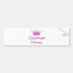 Tysk Princess Bildekal