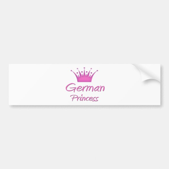 Tysk Princess Bildekal (Framsidan)