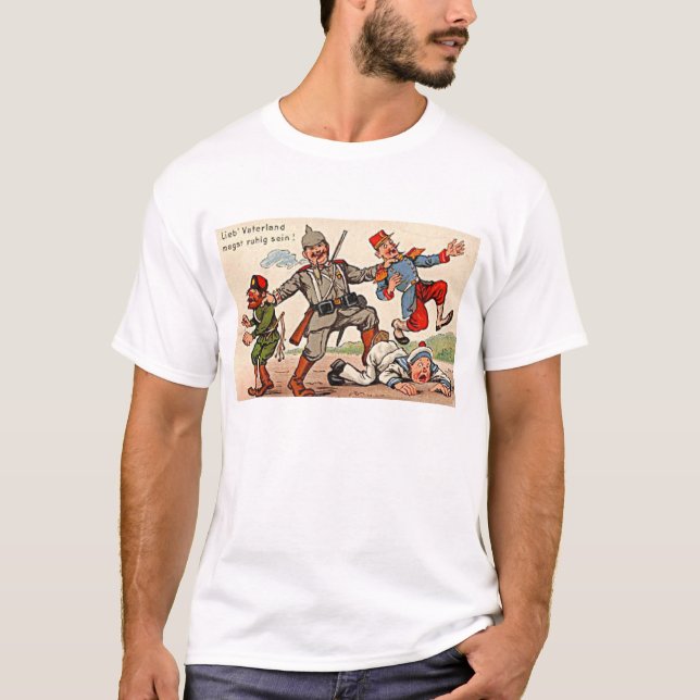 Tysk propaganda WW1 - Reenacting Tee Shirt (Framsida)