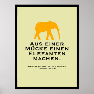 Tysk Proverb Poster