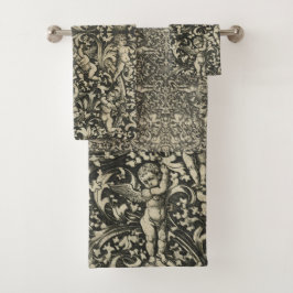 Tysk Renaissance Cherub Änglar Guld Brown