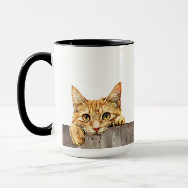 Tysk Rex Cat Mugg (Vänster)
